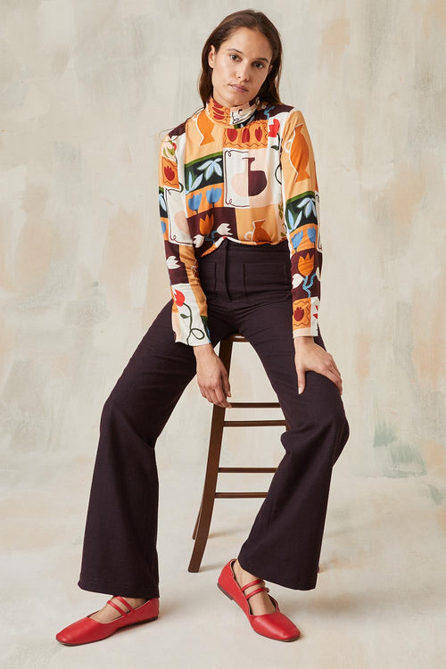 Pantalon Enchanteur Aubergine