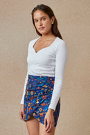 Top Grand Cœur Blanc Innocent