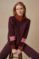 Pull Audacieuse Bordeaux