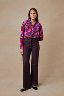 Chemisier En Soie Flora Pivoine