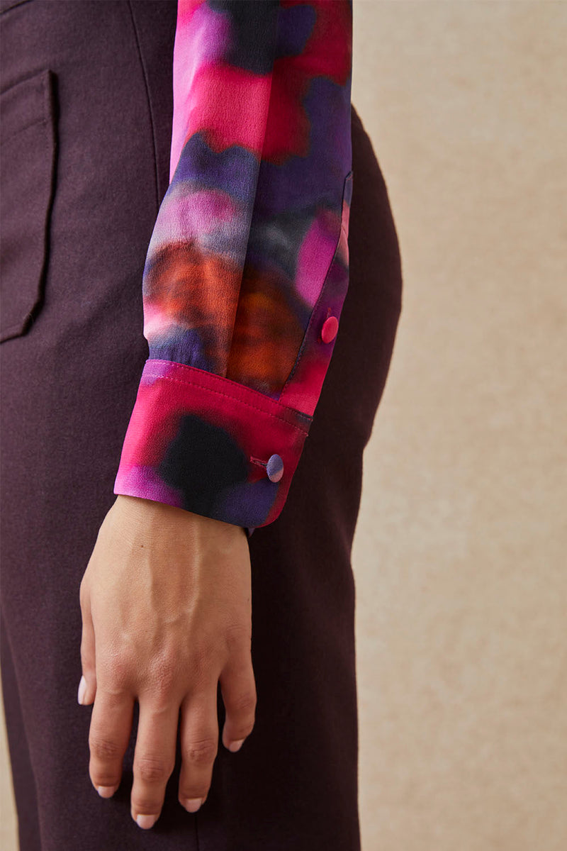 Chemisier En Soie Flora Pivoine