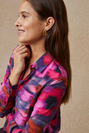 Chemisier En Soie Flora Pivoine