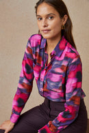 Chemisier En Soie Flora Pivoine