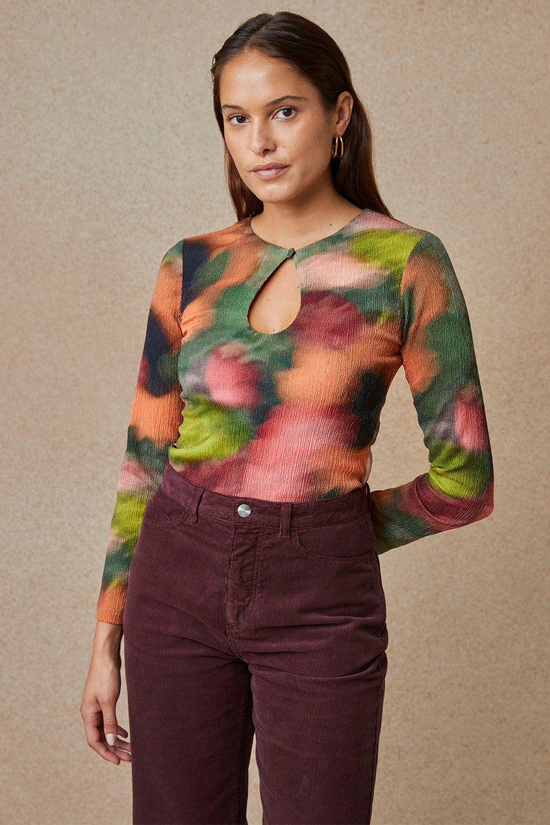 Top Bianca Flora Sauge