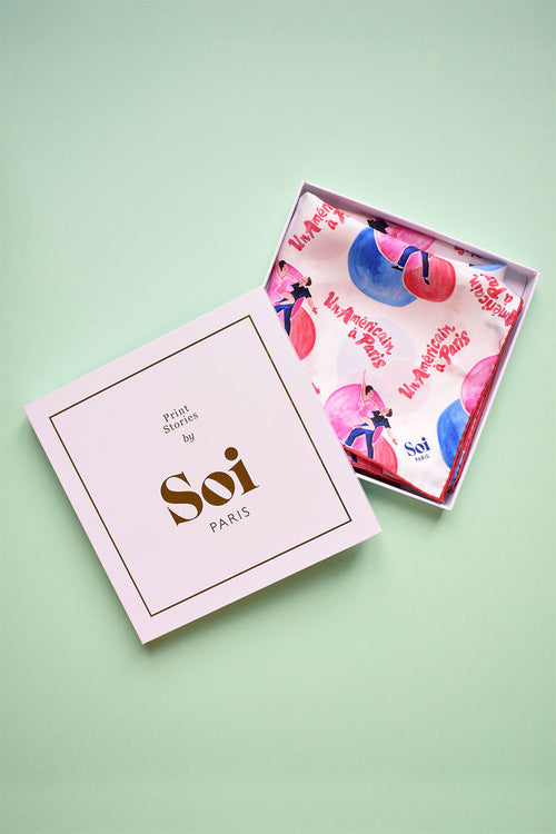 Foulard En Soie Un Américain À Paris