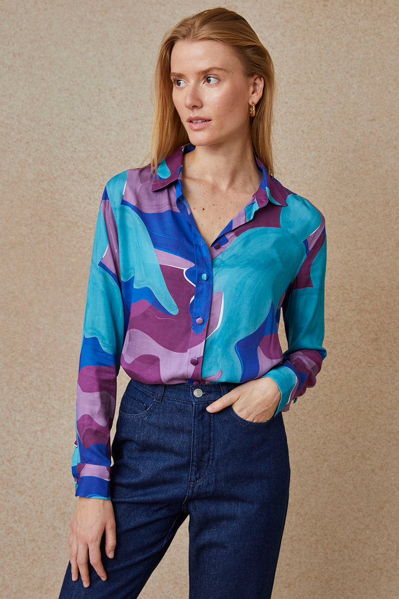 Chemisier L'Envol Indigo