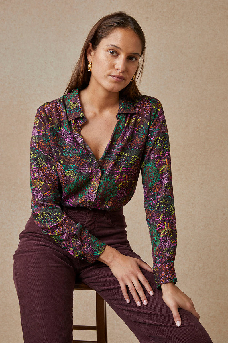 Chemisier Nuit Sauvage Pop