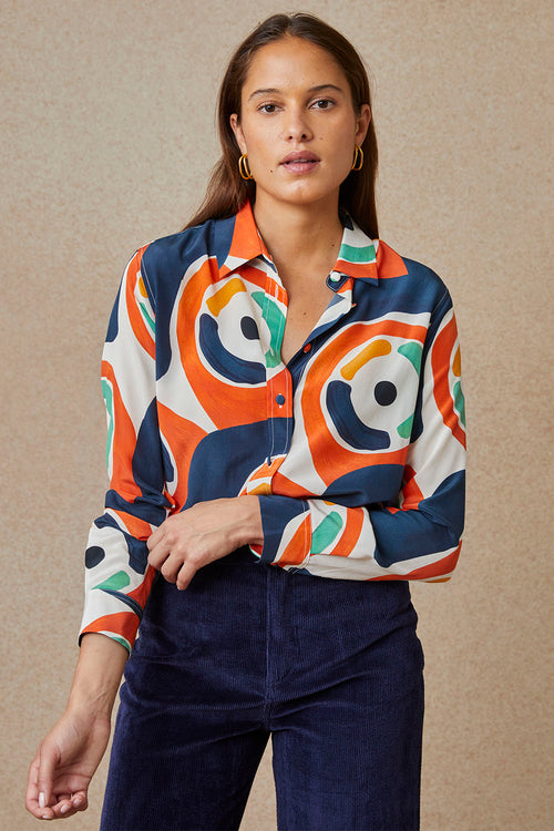 Chemisier En Soie Prunelle