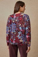 Pull Trèfle Rubis En Laine