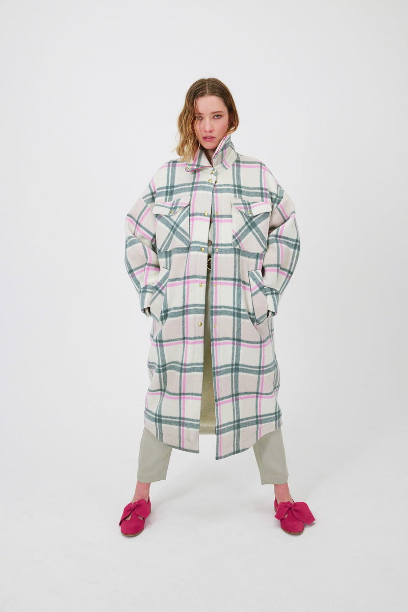 Manteau Marines En Cachemire District Rainforest