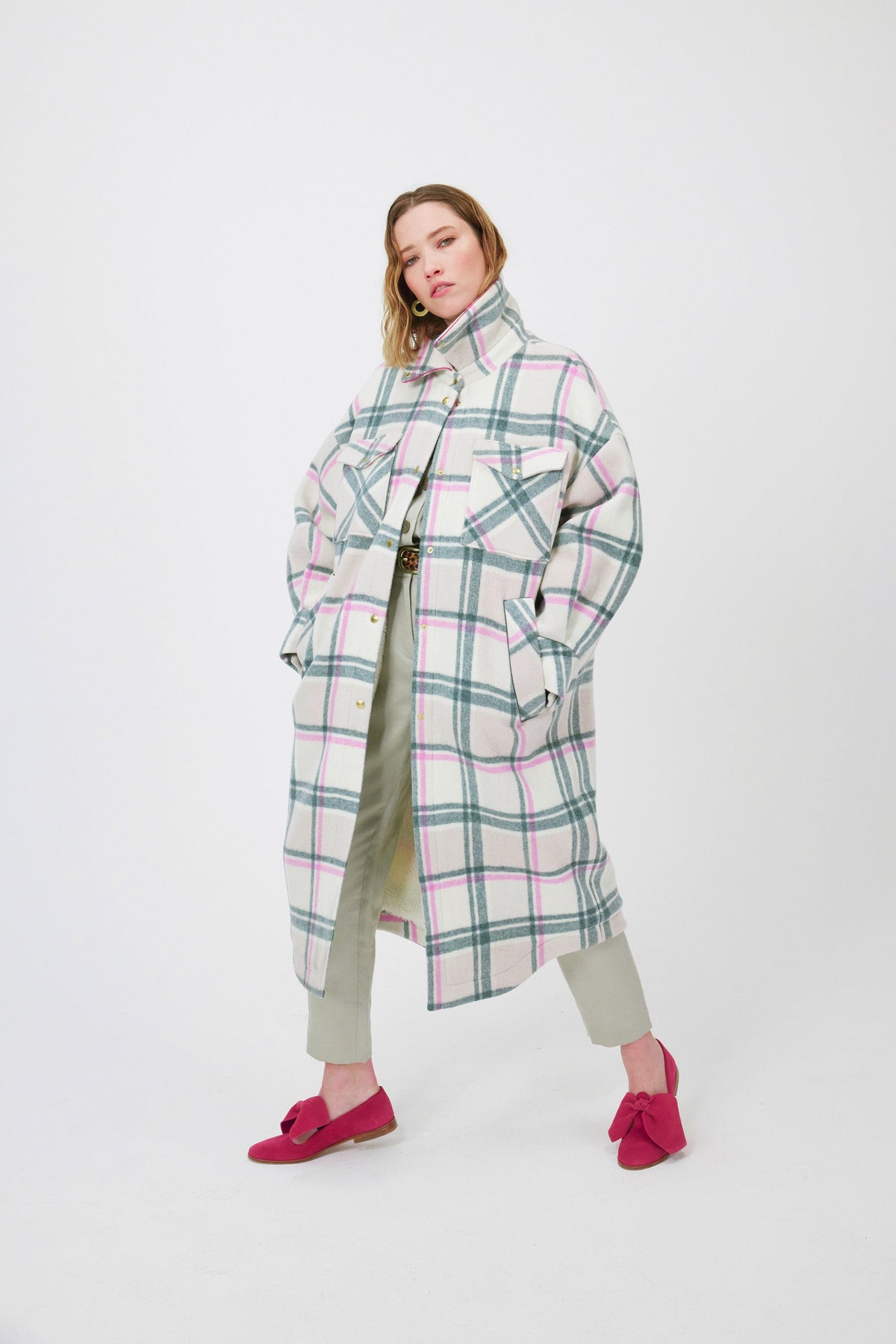 Manteau Marines En Cachemire District Rainforest