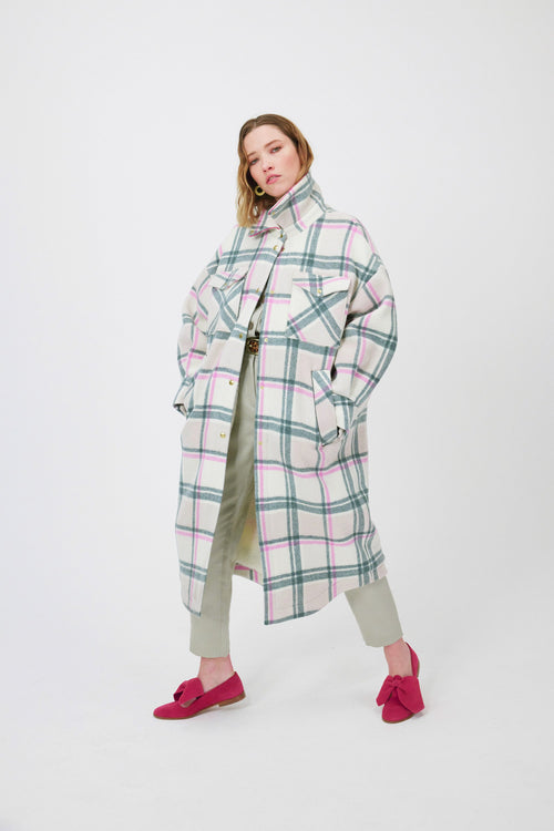 Manteau Marines En Cachemire District Rainforest