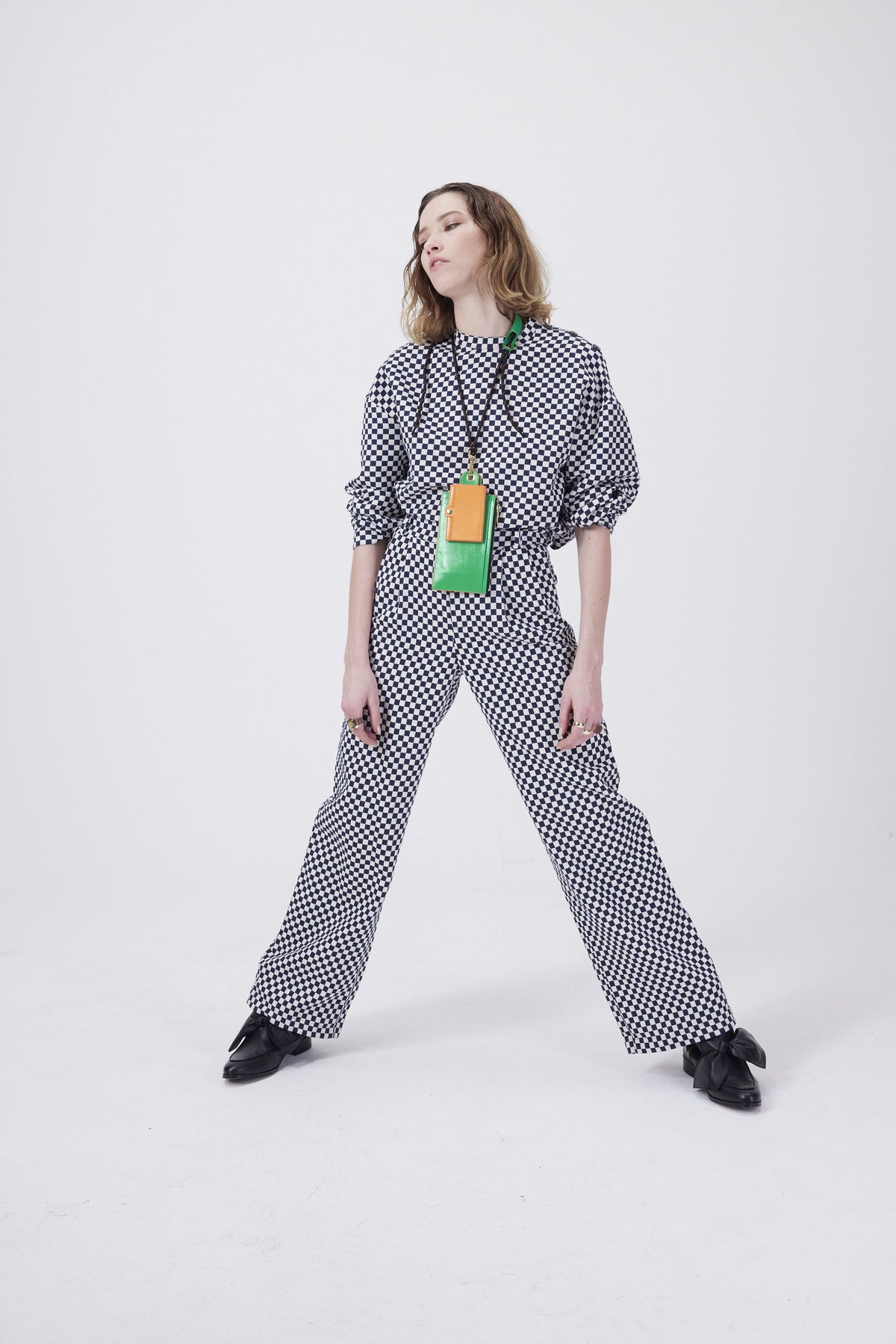 Pantalon Maure En Jacquard À Carreaux