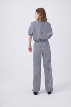 Pantalon Maure En Jacquard À Carreaux
