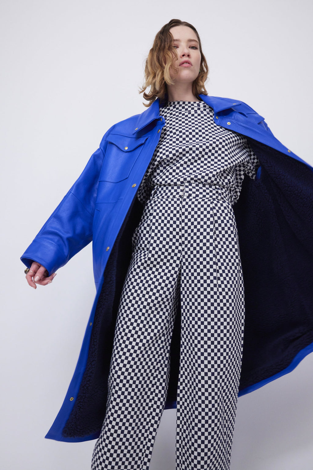 Pantalon Maure En Jacquard À Carreaux