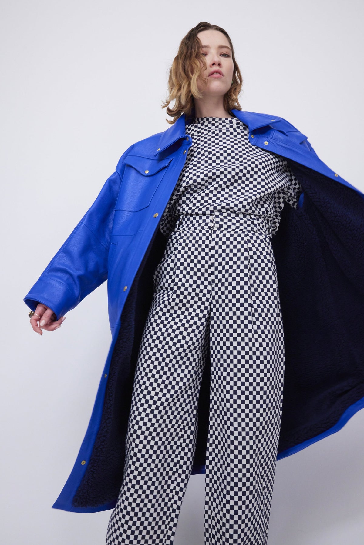 Pantalon Maure En Jacquard À Carreaux