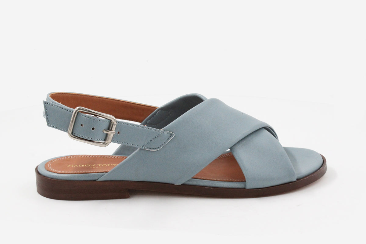 Axelle Sandals - Smooth Leather - Sky Blue