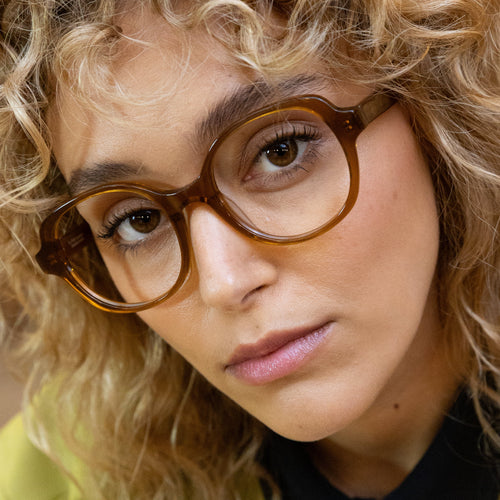 Lunettes Lumière Bleue Keeley - Marron Transparent - Femme