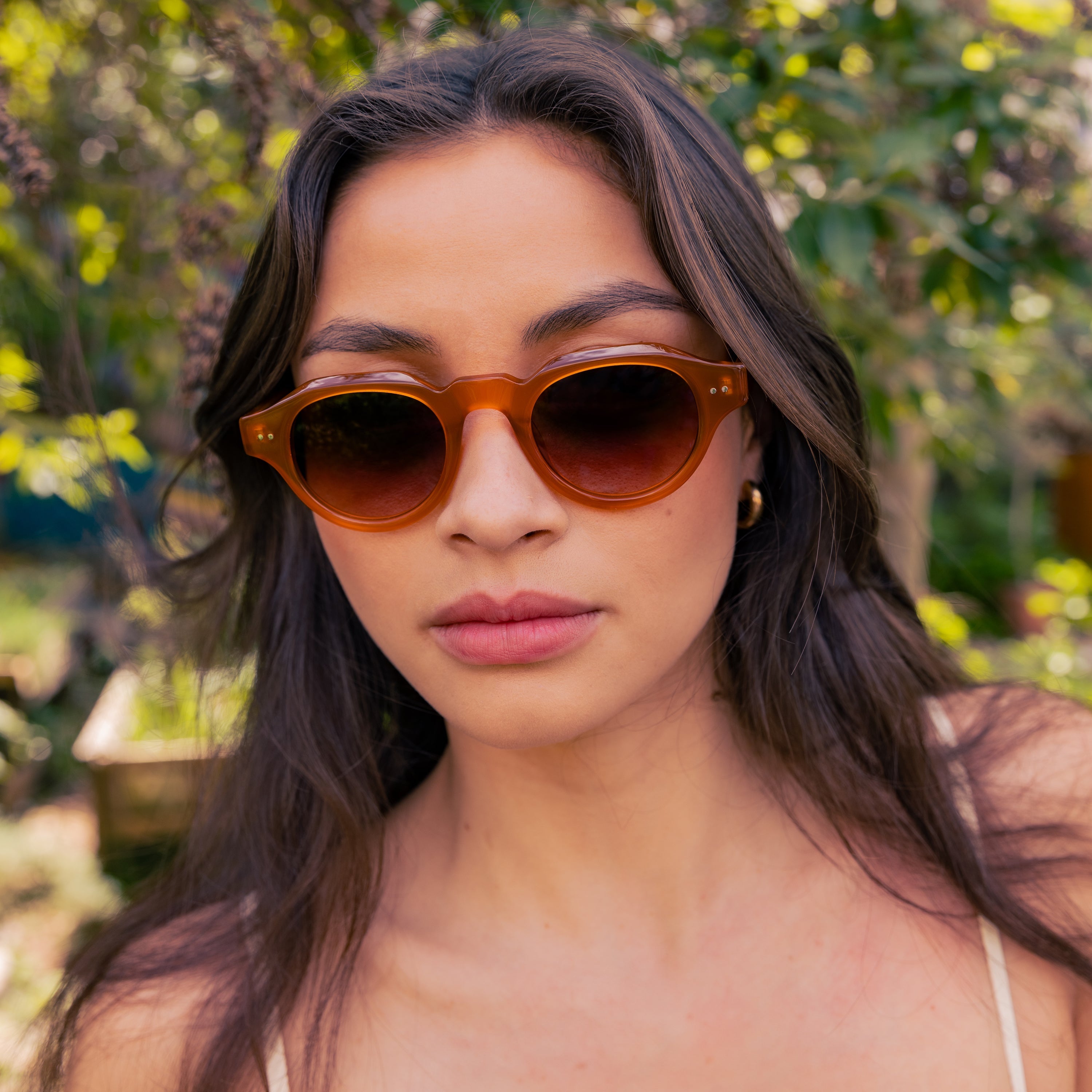 Lunettes De Soleil Grace.B - Orange - Mixte