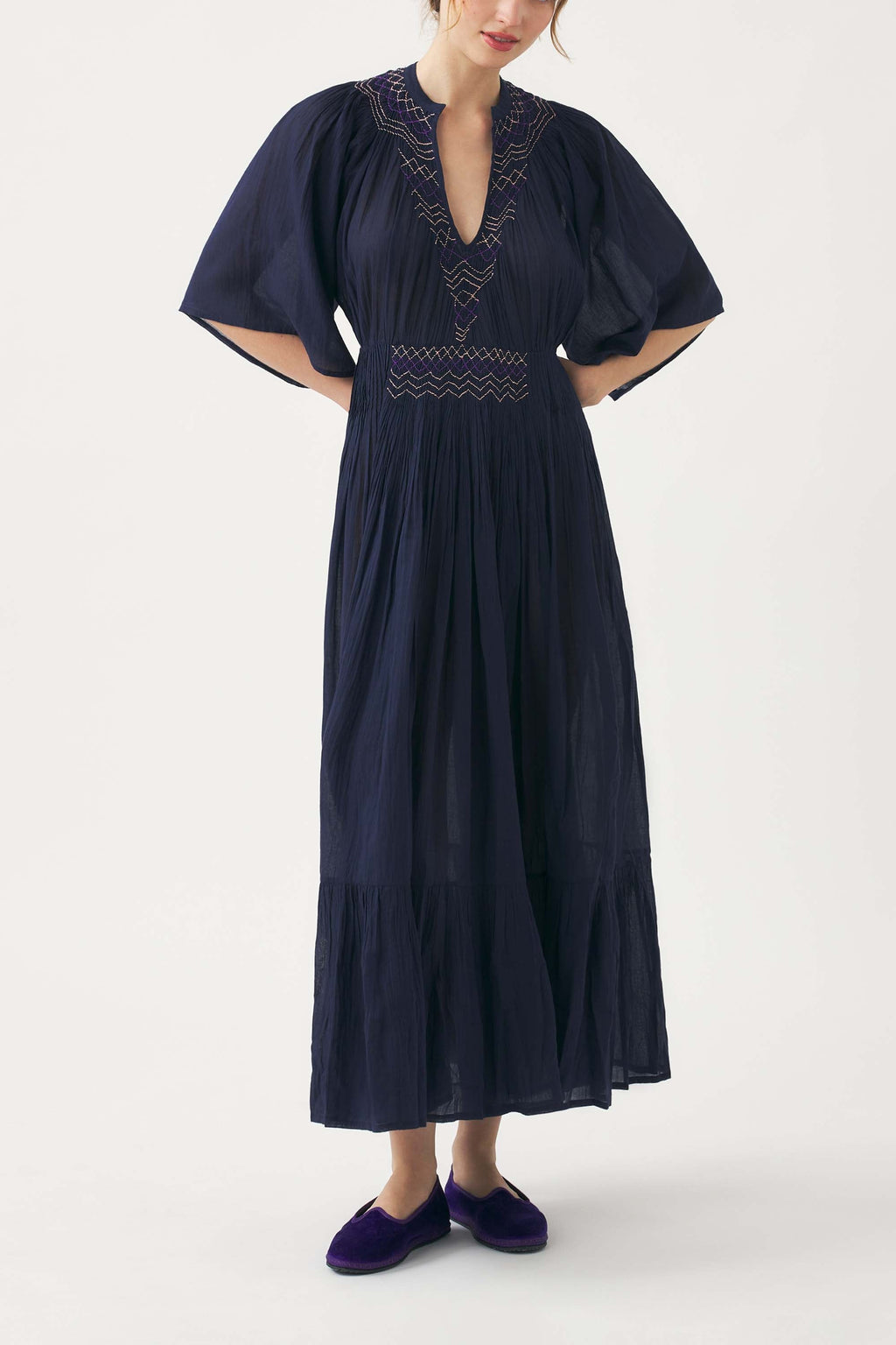 Robe Longue Ayo - Marine