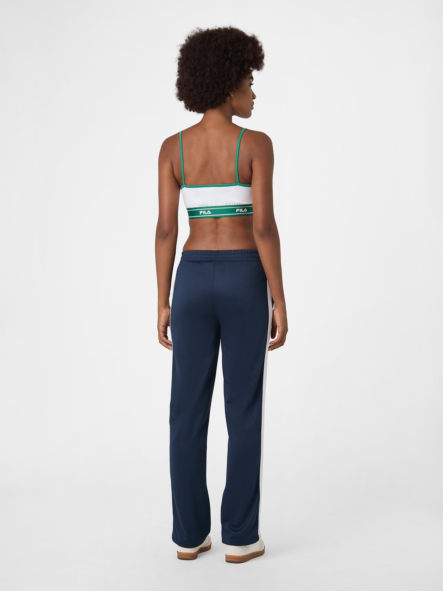 Pantalones deportivos con banda recta - Iris Black