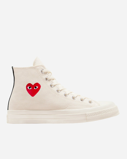 Comme Des Garçon Play - Cdg Play X Converse Chuck 70 Hi Top Small Heart White