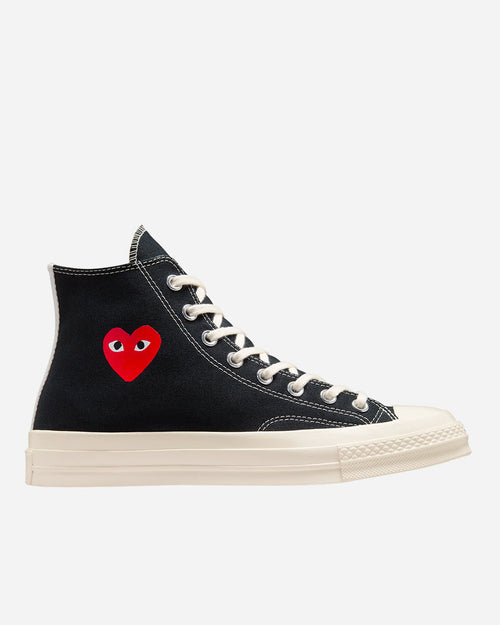 Comme Des Garçon Play - Cdg Play X Converse Chuck 70 Hi Top Small Heart Black