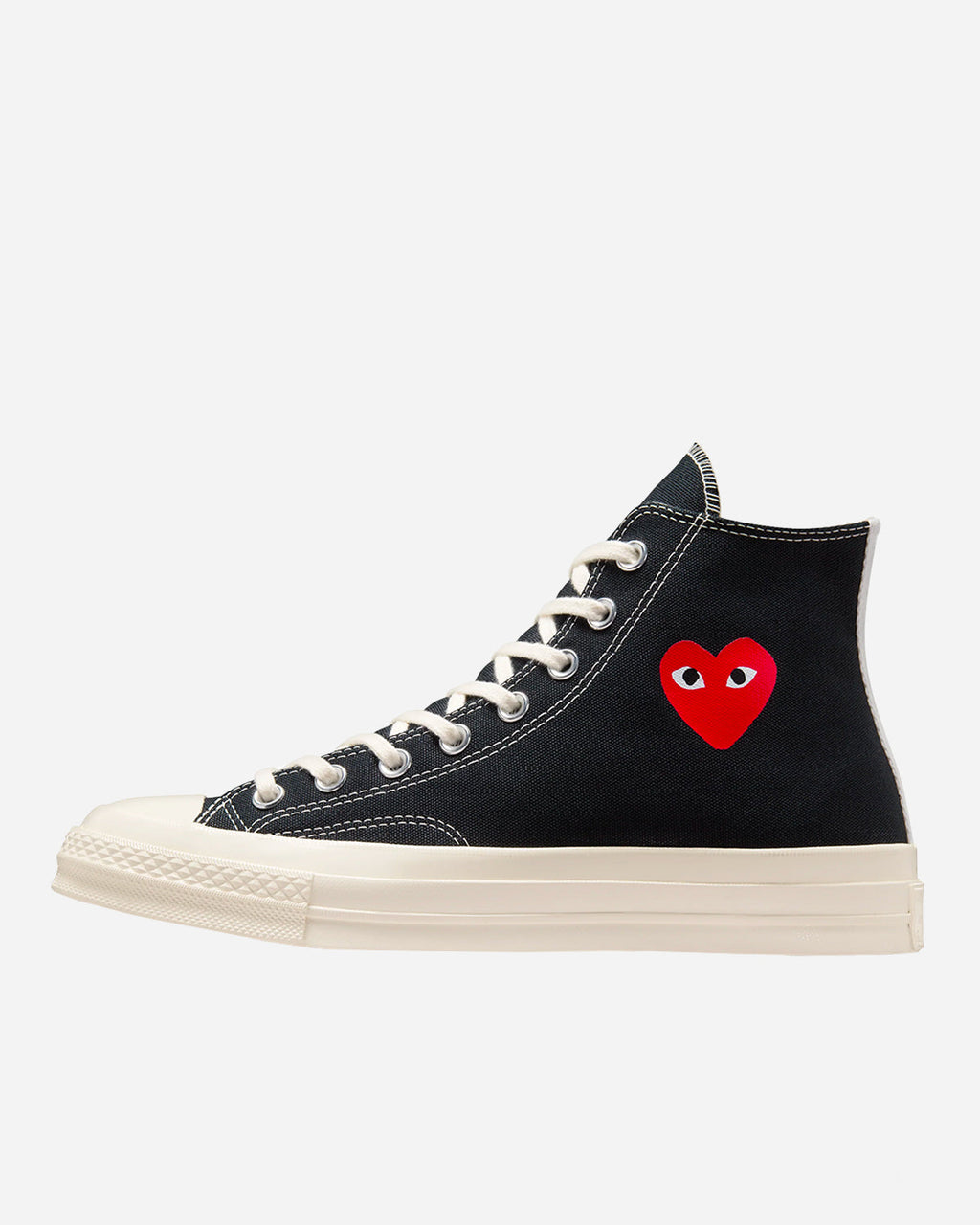Comme Des Garçon Play - Cdg Play X Converse Chuck 70 Hi Top Small Heart Black