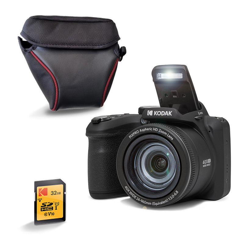 Appareil Photo Bridge Pixpro Az405 - Zoom Optique 40X - Noir - Carte SD & Housse Offertes - Kodak