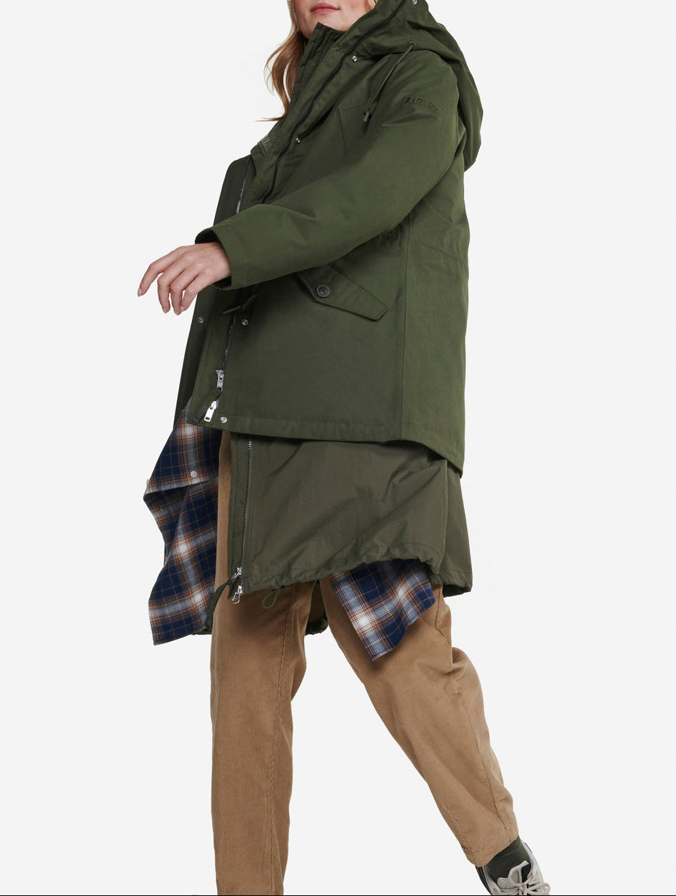 Parka imbottito da esterno - Avocado - Donna
