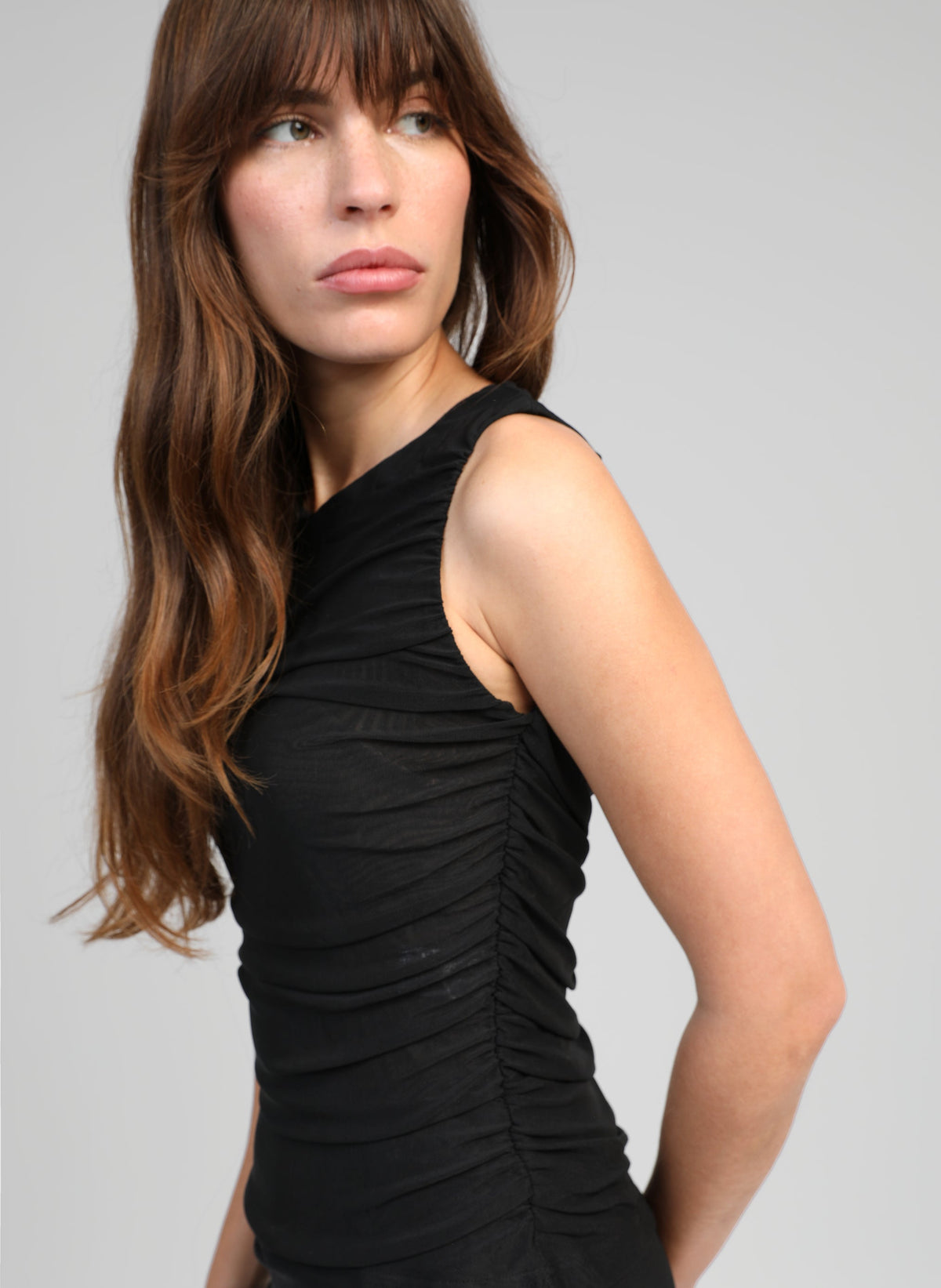 Camiseta sin mangas Azilou Negro