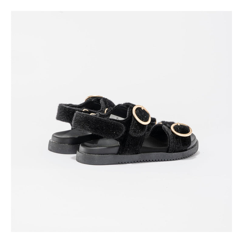 Sandales Azura Black-Pony Hair