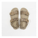 Sandales Azura Beige-Dots-Pony Hair