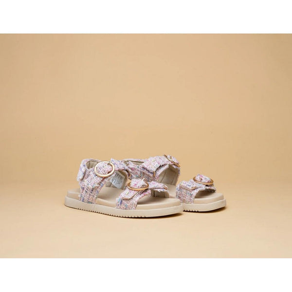 Azura Sandals - Pink Tweed