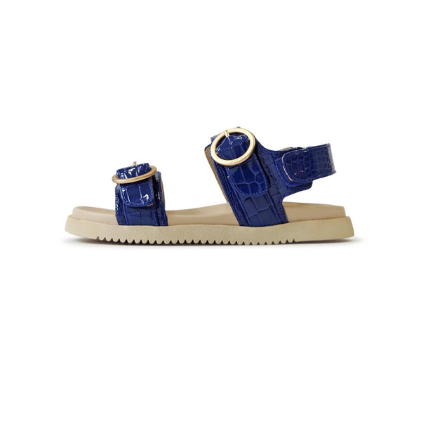 Azura Sandals - Navy/Croc