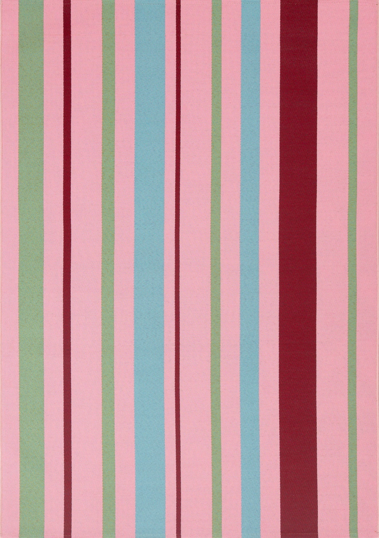 Azur - Tapis D'Extérieur - Polypropylène/Polyester - Rose
