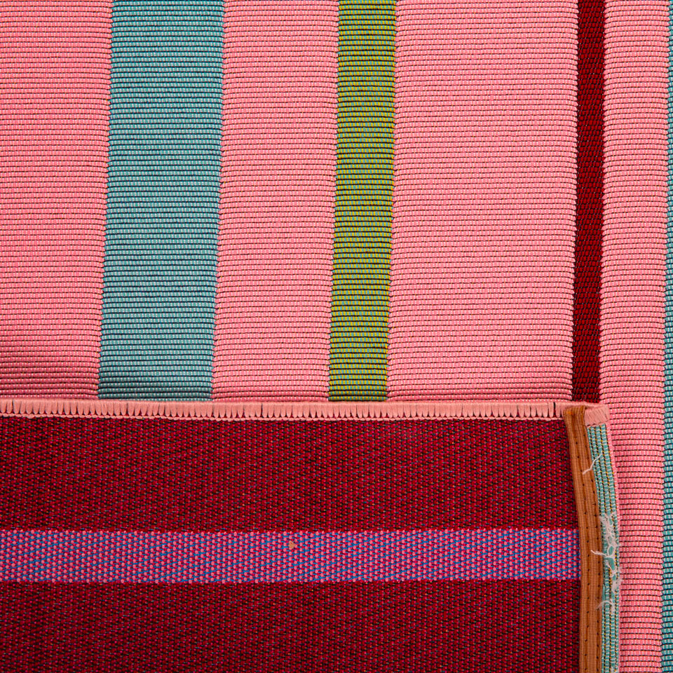 Azur - Tapis D'Extérieur - Polypropylène/Polyester - Rose