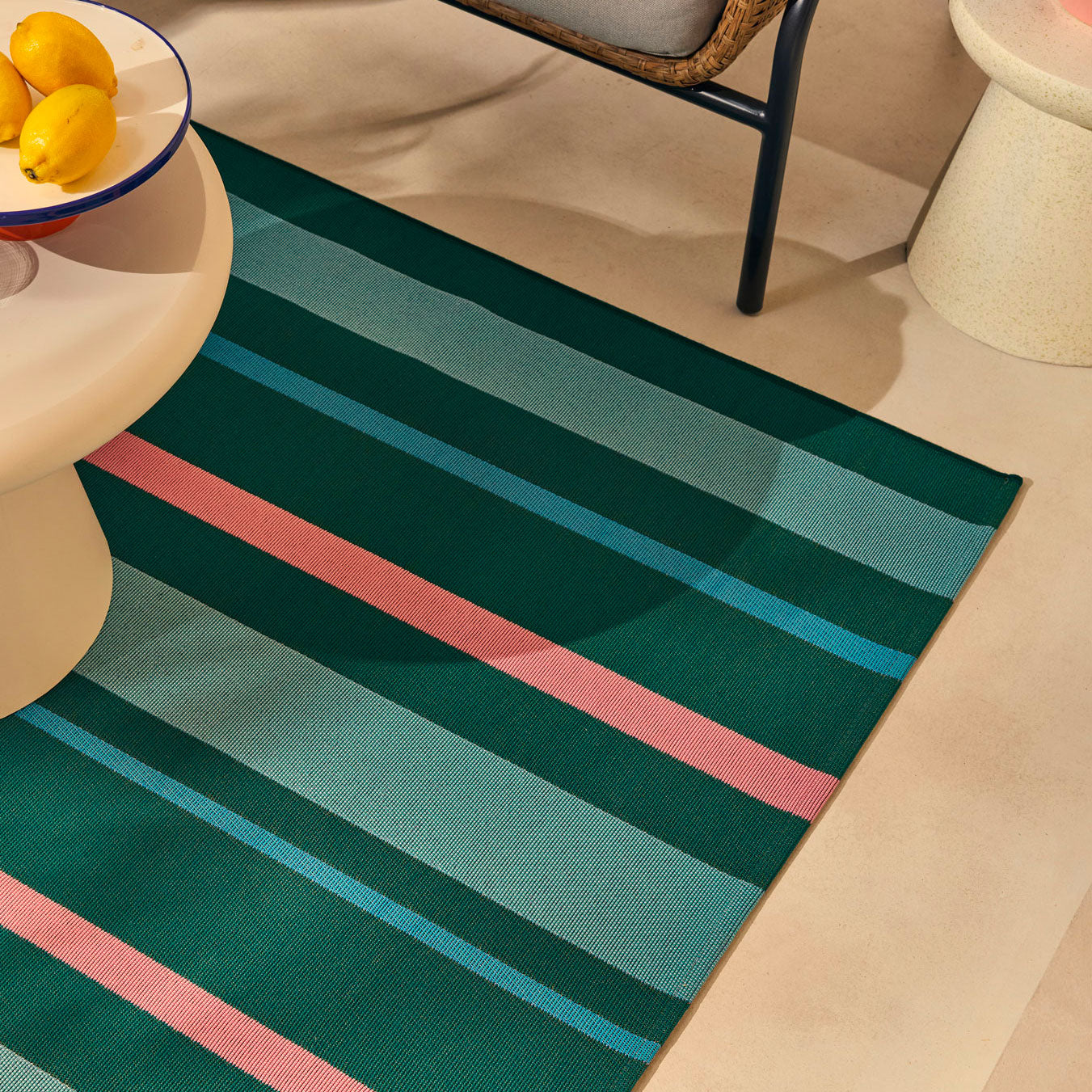 Azur - Tapis D'Extérieur - Polypropylène/Polyester - Vert