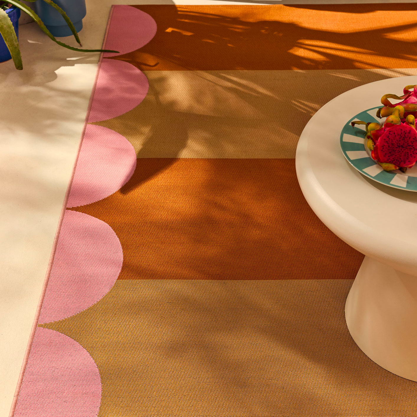 Azur - Tapis D'Extérieur - Polypropylène/Polyester - Beige