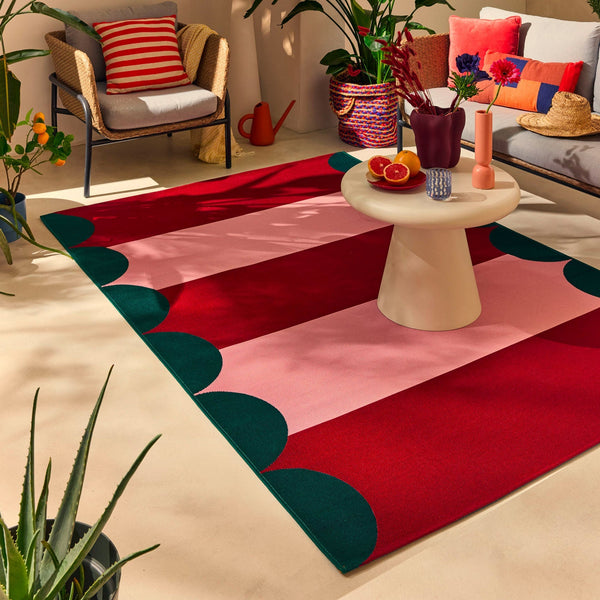 Azur - Outdoor Rug - Polypropylene/Polyester - Red