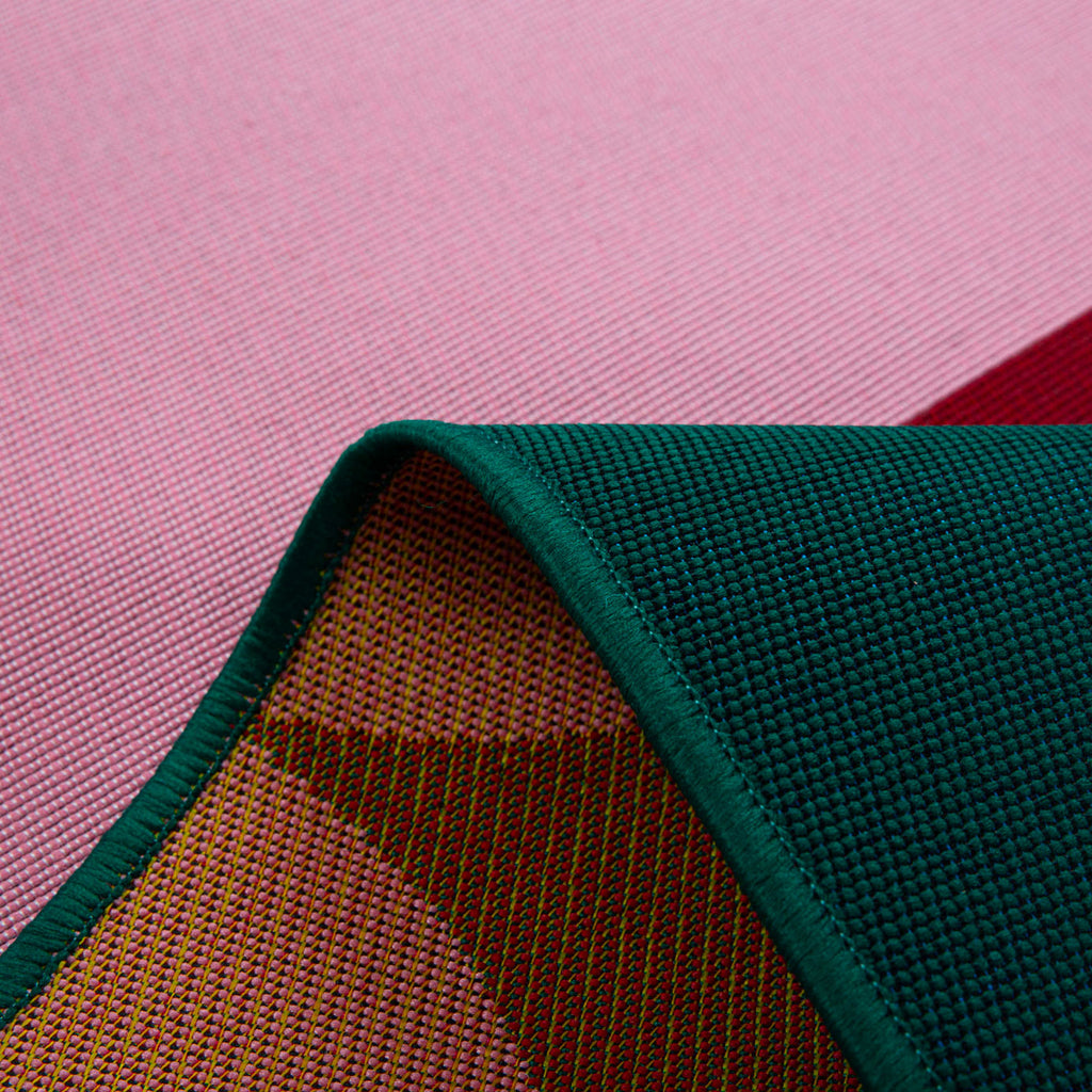 Azur - Tapis D'Extérieur - Polypropylène/Polyester - Rouge