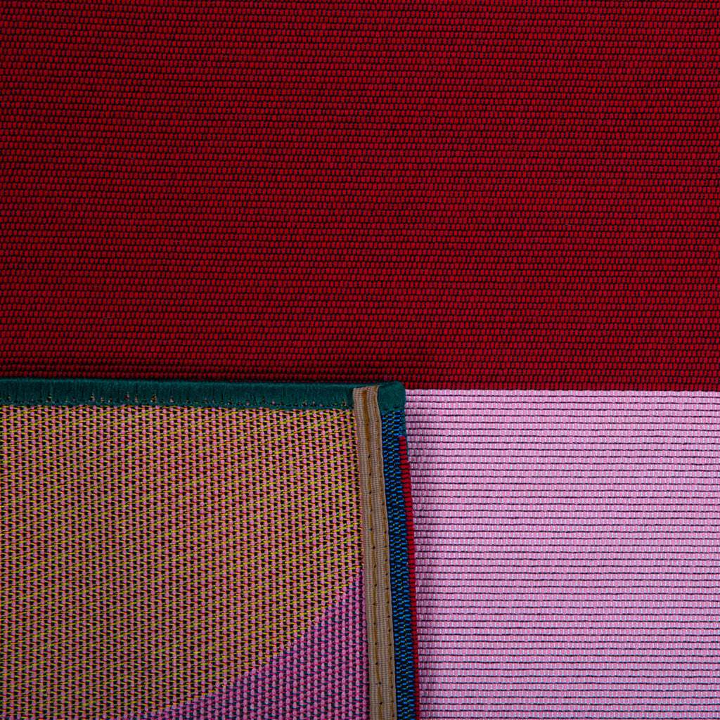 Azur - Tapis D'Extérieur - Polypropylène/Polyester - Rouge