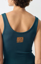 Top Ajustado Cuello Redondo - Petróleo - Mujer