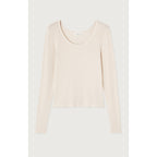 Boat-Neck T-Shirt - Cream - Women