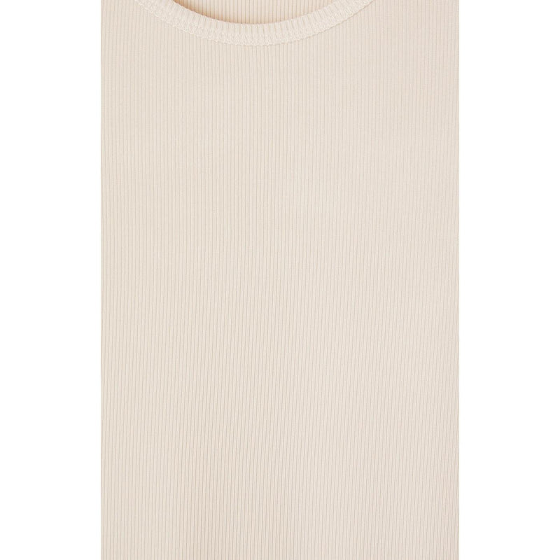 Boat Neck T-Shirt - Cream - Women