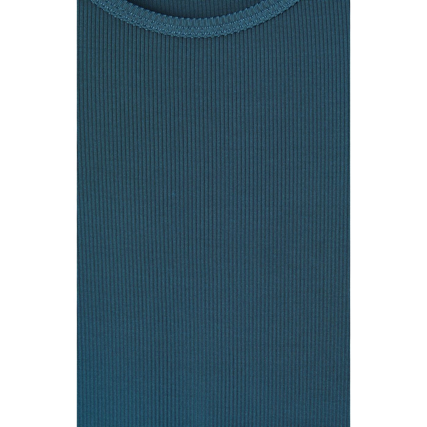 Camiseta de Cuello Barco - Petróleo - Mujer