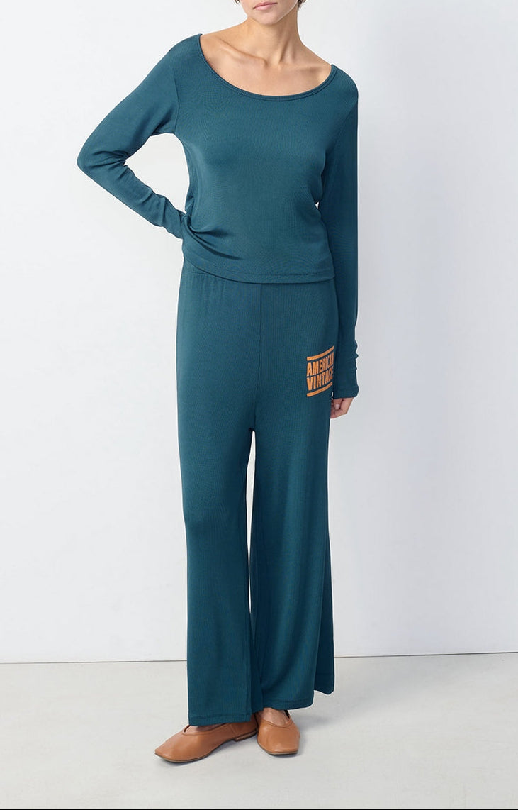 Jogging Ample - Petrole - Femme