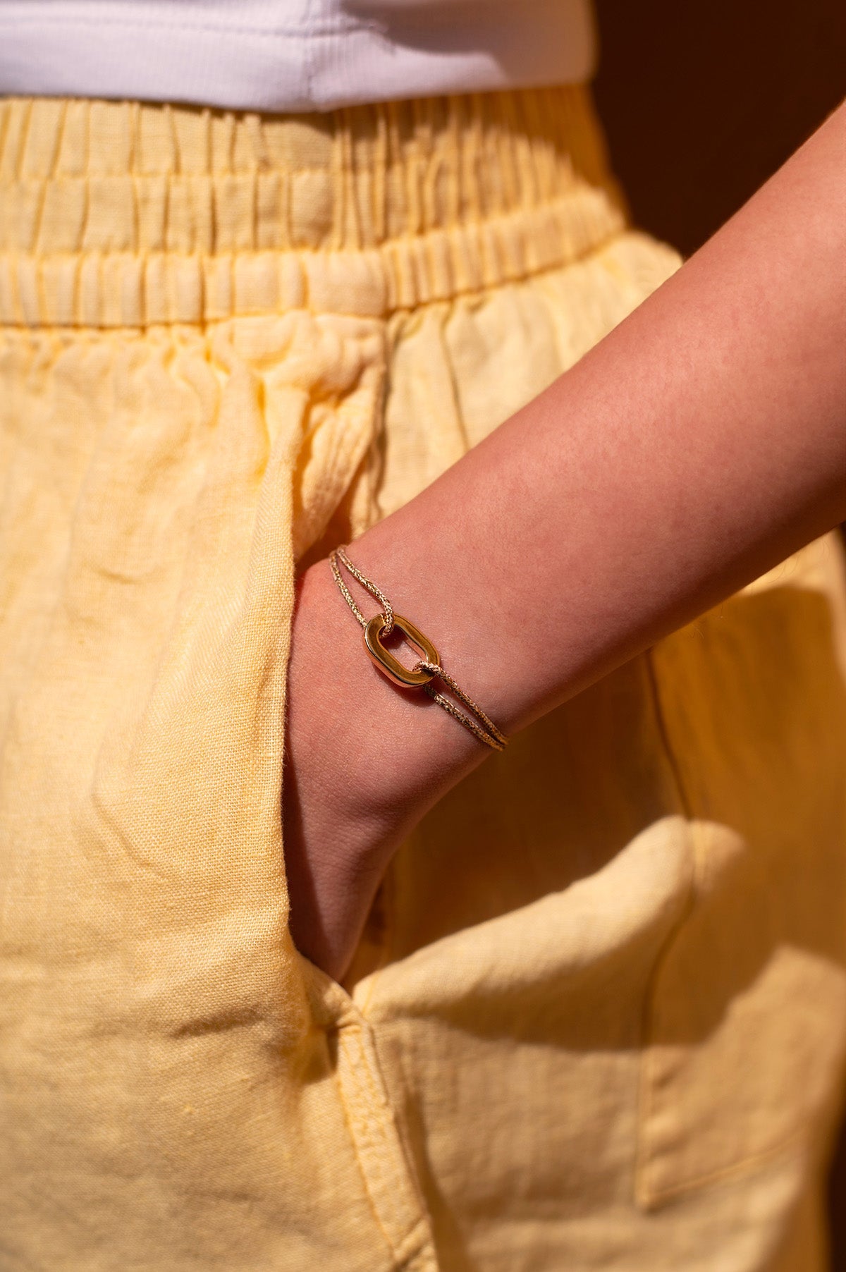 Bracelet Accoster  - Or Pailleté