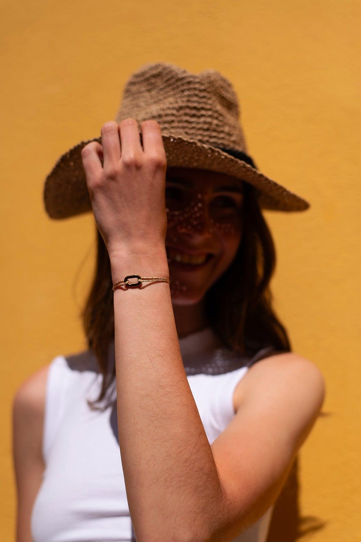 Bracelet Accoster  - Or Pailleté