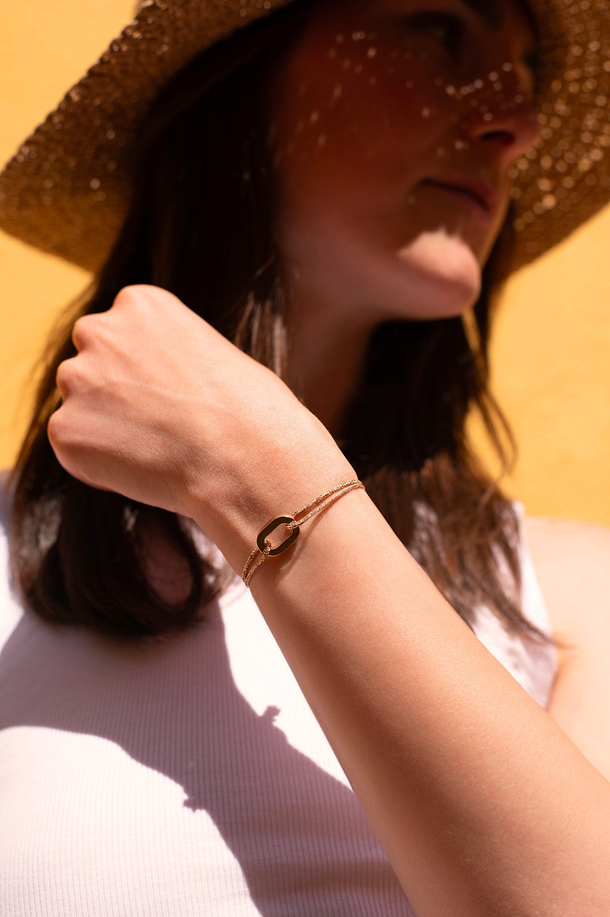 Bracelet Accoster  - Or Pailleté